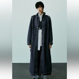 zara jeans coat